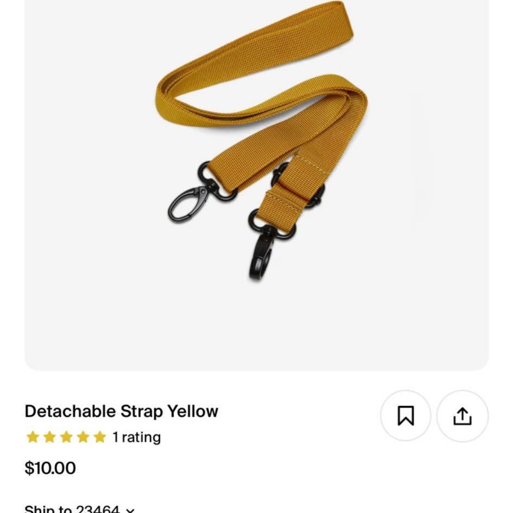 Stylish Yellow Bag Strap